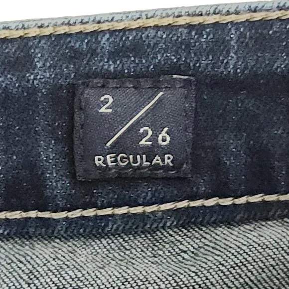 Lucky Brand Low Rise Skinny Lolita Jeans Women's size 2/26R Dark Blue Wash - Picture 4 of 5